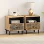 Mesitas de noche 2 uds madera maciza de mango 40x33x46 cm de , Mesitas de noche - Ref: Foro24-358219, Precio: 155,91 €, Descu...
