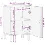 Massives Mangoholz-Badezimmermöbel 38x33x58 cm von , Badezimmerwaschtische - Ref: Foro24-358233, Preis: 107,92 €, Rabatt: %