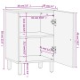 Mueble de baño madera maciza de mango 38x33x58 cm de , Tocadores de baño - Ref: Foro24-358233, Precio: 108,73 €, Descuento: %