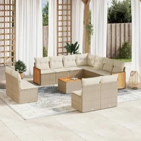 Set de sofás de jardín 12 pzas y cojines ratán sintético marrón de , Conjuntos de jardín - Ref: Foro24-3260175, Precio: 832,0...