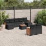 Set de sofás de jardín 10 pzas cojines ratán sintético negro de , Conjuntos de jardín - Ref: Foro24-3260487, Precio: 587,41 €...