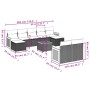 Set de sofás de jardín 10 pzas cojines ratán sintético negro de , Conjuntos de jardín - Ref: Foro24-3260487, Precio: 587,41 €...