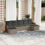 Set de sofás de jardín 7 piezas con cojines ratán PE gris de , Conjuntos de jardín - Ref: Foro24-3260317, Precio: 403,76 €, D...