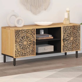 Mueble de TV madera maciza de mango 105x33x46 cm de , Muebles TV - Ref: Foro24-358212, Precio: 156,92 €, Descuento: %