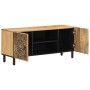 Mueble de TV madera maciza de mango 105x33x46 cm de , Muebles TV - Ref: Foro24-358212, Precio: 156,92 €, Descuento: %