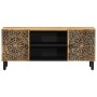 Mueble de TV madera maciza de mango 105x33x46 cm de , Muebles TV - Ref: Foro24-358212, Precio: 156,92 €, Descuento: %