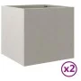 Jardineras 2 unidades acero inoxidable plateado 32x30x29 cm de , Maceteros y jardineras - Ref: Foro24-841544, Precio: 71,79 €...
