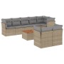 Set de sofás de jardín 9 pzas con cojines ratán sintético beige de , Conjuntos de jardín - Ref: Foro24-3223735, Precio: 556,4...