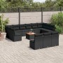 Set sofás de jardín 14 pzas con cojines ratán sintético negro de , Conjuntos de jardín - Ref: Foro24-3223899, Precio: 860,70 ...