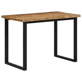 Mesa de comedor madera maciza de mango 110x55x75 cm de , Mesas de cocina y de comedor - Ref: Foro24-358954, Precio: 143,23 €,...