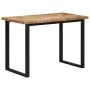 Mesa de comedor madera maciza de mango 110x55x75 cm de , Mesas de cocina y de comedor - Ref: Foro24-358954, Precio: 143,23 €,...