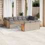 Set sofás de jardín con cojines 13 pzas ratán sintético beige de , Conjuntos de jardín - Ref: Foro24-3260540, Precio: 822,86 ...