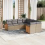 Juego de sofás de jardín con cojines beige 8 pzas ratán PE de , Conjuntos de jardín - Ref: Foro24-3260638, Precio: 539,64 €, ...