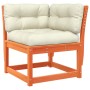 Set de sofás jardín 5 pzas con cojines madera pino marrón cera de , Conjuntos de jardín - Ref: Foro24-3216982, Precio: 598,14...
