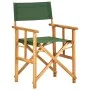 Sillas de director 2 uds madera maciza de teca verde de vidaXL, Sillas de jardín - Ref: Foro24-45949, Precio: 112,18 €, Descu...