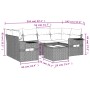 Set de sofás de jardín 7 piezas con cojines ratán PE gris de , Conjuntos de jardín - Ref: Foro24-3252257, Precio: 463,74 €, D...