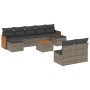 Set de sofás de jardín 10 pzas con cojines ratán sintético gris de , Conjuntos de jardín - Ref: Foro24-3260464, Precio: 551,6...