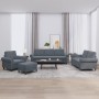 Juego de sofás con cojines 4 piezas terciopelo gris oscuro de , Sofás - Ref: Foro24-3202181, Precio: 812,08 €, Descuento: %