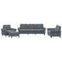 Juego de sofás con cojines 4 piezas terciopelo gris oscuro de , Sofás - Ref: Foro24-3202181, Precio: 812,08 €, Descuento: %