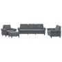 Sofagarnitur mit 4 Stück dunkelgrauen Samtkissen von , Sofas - Ref: Foro24-3202181, Preis: 797,97 €, Rabatt: %