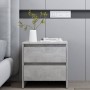 Mesita de noche madera ingeniería gris hormigón 45x34,5x44,5 cm de vidaXL, Mesitas de noche - Ref: Foro24-809853, Precio: 46,...