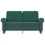 Sofá de 2 plazas de terciopelo verde oscuro 120 cm de , Sofás - Ref: Foro24-359521, Precio: 261,76 €, Descuento: %