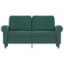 Sofá de 2 plazas de terciopelo verde oscuro 120 cm de , Sofás - Ref: Foro24-359521, Precio: 265,95 €, Descuento: %
