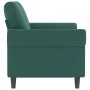 Dark green velvet 2-seater sofa, 120 cm by , Sofas - Ref: Foro24-359521, Price: 261,76 €, Discount: %