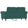 Dark green velvet 2-seater sofa, 120 cm by , Sofas - Ref: Foro24-359521, Price: 261,76 €, Discount: %