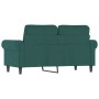 Sofá de 2 plazas de terciopelo verde oscuro 120 cm de , Sofás - Ref: Foro24-359521, Precio: 265,95 €, Descuento: %