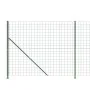 Green wire fence with ties 2.2x10 m by , fence panels - Ref: Foro24-154183, Price: 122,61 €, Discount: %