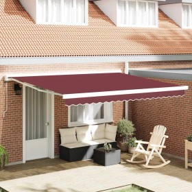 Toldo retráctil automático burdeos 400x300 cm en Toldos | Comprar online en Foru.es
