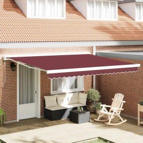 Toldo retráctil automático burdeos 400x300 cm en Toldos | Comprar online en Foru.es