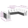 Set de muebles de jardín 9 pzas y cojines ratán sintético gris de , Conjuntos de jardín - Ref: Foro24-3260184, Precio: 605,42...