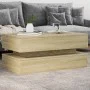 Couchtisch mit LED-Leuchten Sonoma Eiche 90x50x40 cm von , Couchtisch - Ref: Foro24-839863, Preis: 88,79 €, Rabatt: %