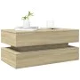 Couchtisch mit LED-Leuchten Sonoma Eiche 90x50x40 cm von , Couchtisch - Ref: Foro24-839863, Preis: 88,79 €, Rabatt: %
