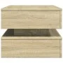 Couchtisch mit LED-Leuchten Sonoma Eiche 90x50x40 cm von , Couchtisch - Ref: Foro24-839863, Preis: 88,79 €, Rabatt: %