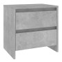 Mesita de noche madera ingeniería gris hormigón 45x34,5x44,5 cm de vidaXL, Mesitas de noche - Ref: Foro24-809853, Precio: 46,...