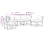Set de sofás jardín 5 pzas con cojines madera maciza Douglas de , Conjuntos de jardín - Ref: Foro24-3216978, Precio: 519,70 €...