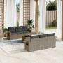 Set de sofás de jardín 7 piezas con cojines ratán PE gris de , Conjuntos de jardín - Ref: Foro24-3252247, Precio: 486,20 €, D...