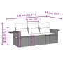 Set de sofá de jardín 3 pzas y cojines ratán sintético gris de , Conjuntos de jardín - Ref: Foro24-3252197, Precio: 219,75 €,...