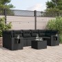 Set de sofás de jardín 8 piezas y cojines ratán sintético negro de , Conjuntos de jardín - Ref: Foro24-3252272, Precio: 542,7...
