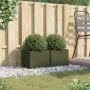 Jardineras 2 unidades acero verde oliva 32x30x29 cm de , Maceteros y jardineras - Ref: Foro24-841542, Precio: 46,38 €, Descue...