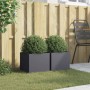 Jardineras 2 unidades acero gris antracita 32x30x29 cm de , Maceteros y jardineras - Ref: Foro24-841540, Precio: 73,39 €, Des...