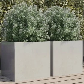 Jardineras 2 unidades acero inoxidable plateado 42x40x39 cm de , Maceteros y jardineras - Ref: Foro24-841556, Precio: 89,08 €...