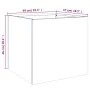 Cold-rolled white steel planter 49x47x46 cm by , Pots and planters - Ref: Foro24-841561, Price: 56,70 €, Discount: %