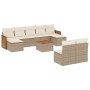 Juego de sofás jardín con cojines beige 10 pzas ratán sintético de , Conjuntos de jardín - Ref: Foro24-3260462, Precio: 620,1...