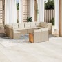 Set de sofás de jardín 12 pzas y cojines ratán sintético marrón de , Conjuntos de jardín - Ref: Foro24-3260525, Precio: 839,1...