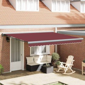 Toldo retráctil automático burdeos 400x300 cm en Toldos | Comprar online en Foru.es