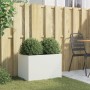 Jardinera de acero laminado en frío blanco 62x40x39 cm de , Maceteros y jardineras - Ref: Foro24-841596, Precio: 59,65 €, Des...